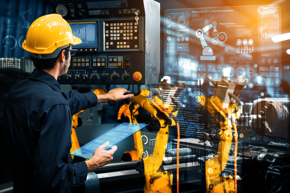 Xai,Smart,Industry,Robot,Arms,For,Digital,Factory,Production,Technology